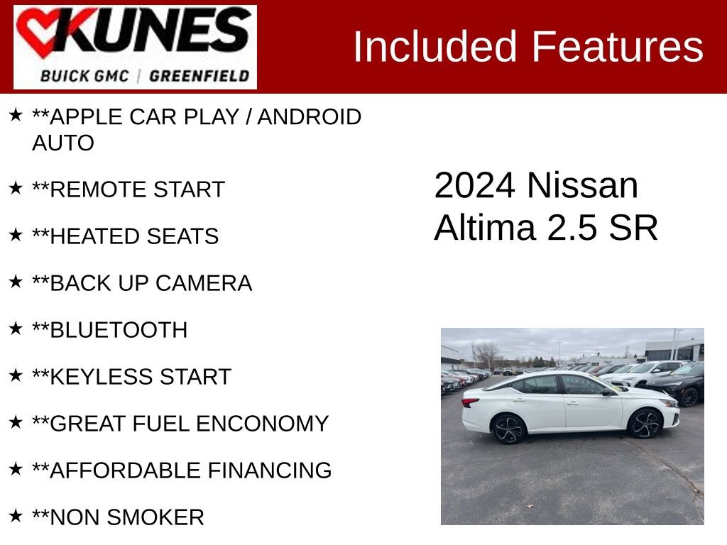 Used 2024 Nissan Altima 2.5 SR FWD image 2