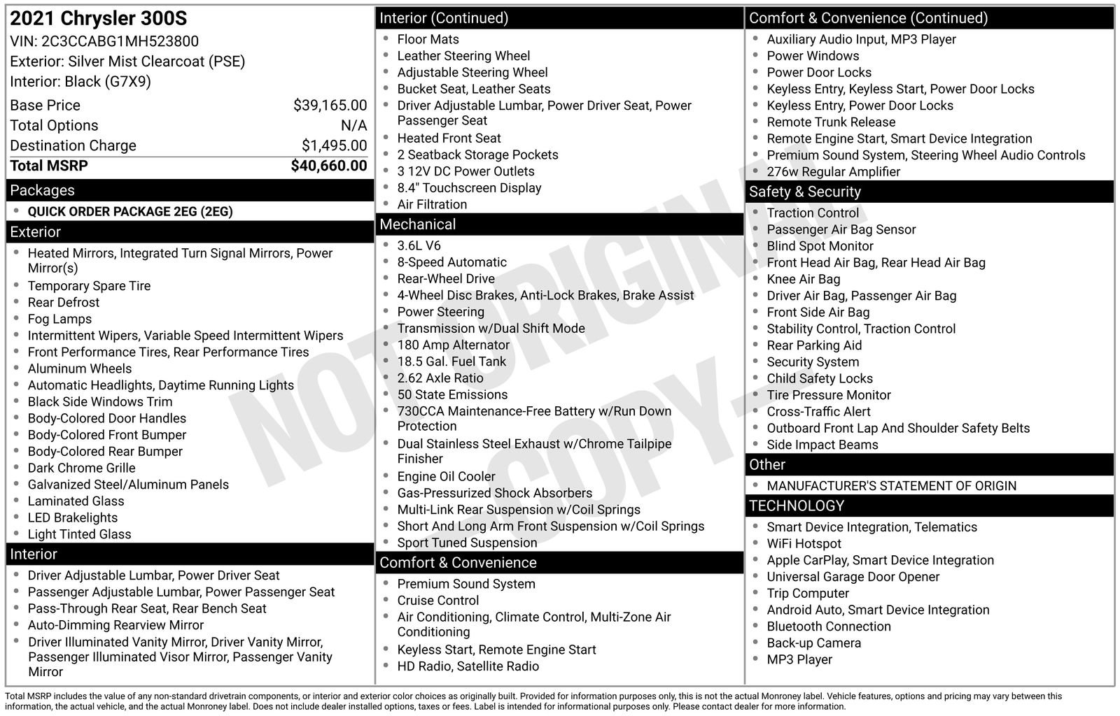 Used 2021 Chrysler 300 S image 24