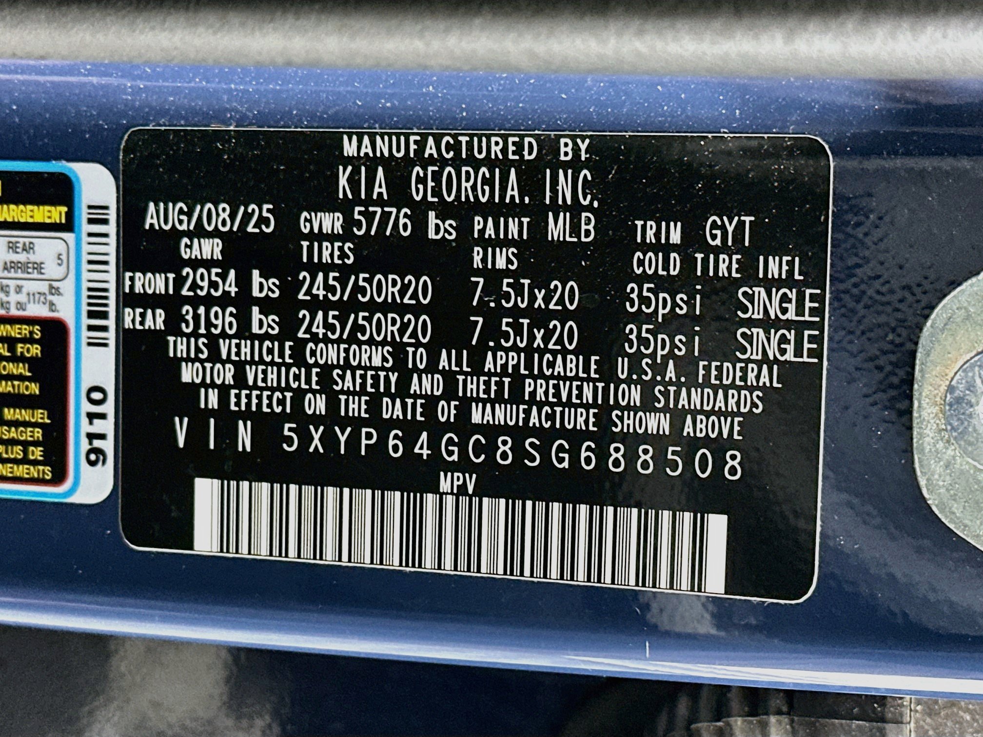 Used 2025 Kia Telluride S FWD image 12