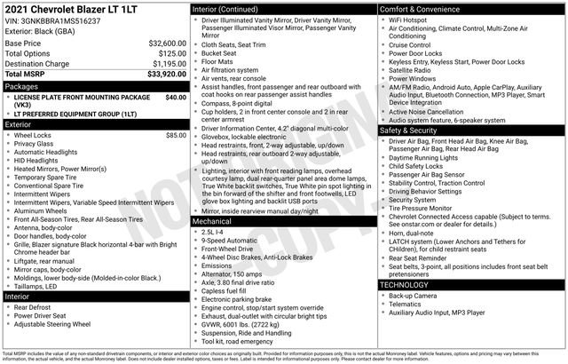 Used 2021 Chevrolet Blazer LT image 5