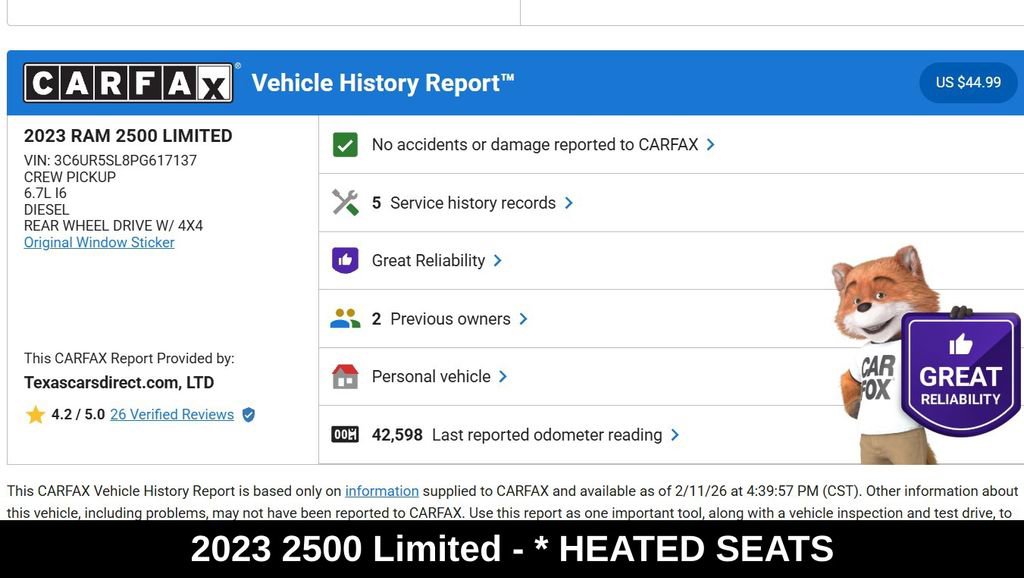 Used 2023 RAM 2500 Limited image 9