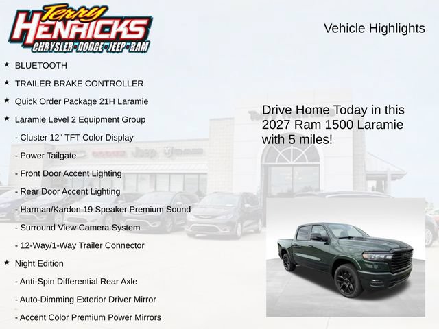 New 2027 RAM 1500 Laramie w/ Night Edition AWD/4WD image 4