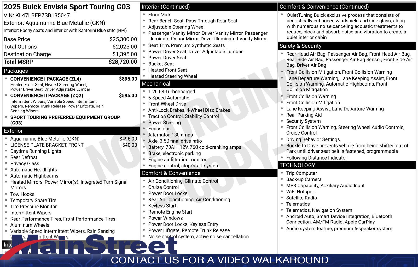 Used 2025 Buick Envista Sport Touring w/ Convenience I Package FWD image 11