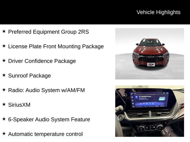 Certified 2024 Chevrolet Trax RS w/ Sunroof Package FWD image 16