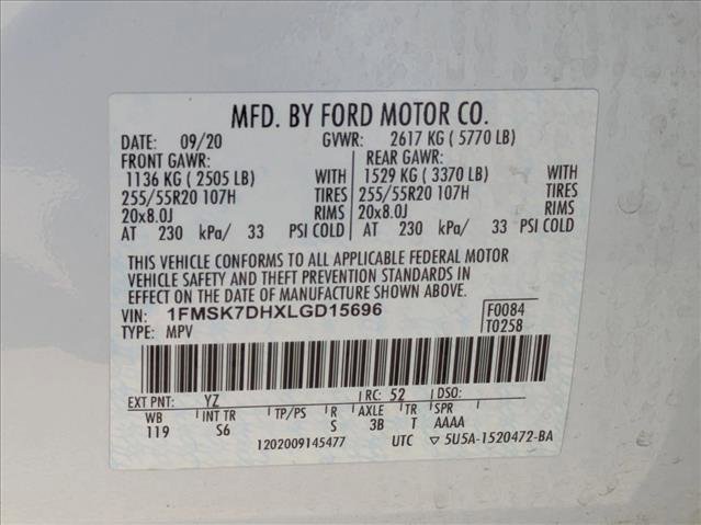 Used 2020 Ford Explorer XLT w/ Equipment Group 202A image 24