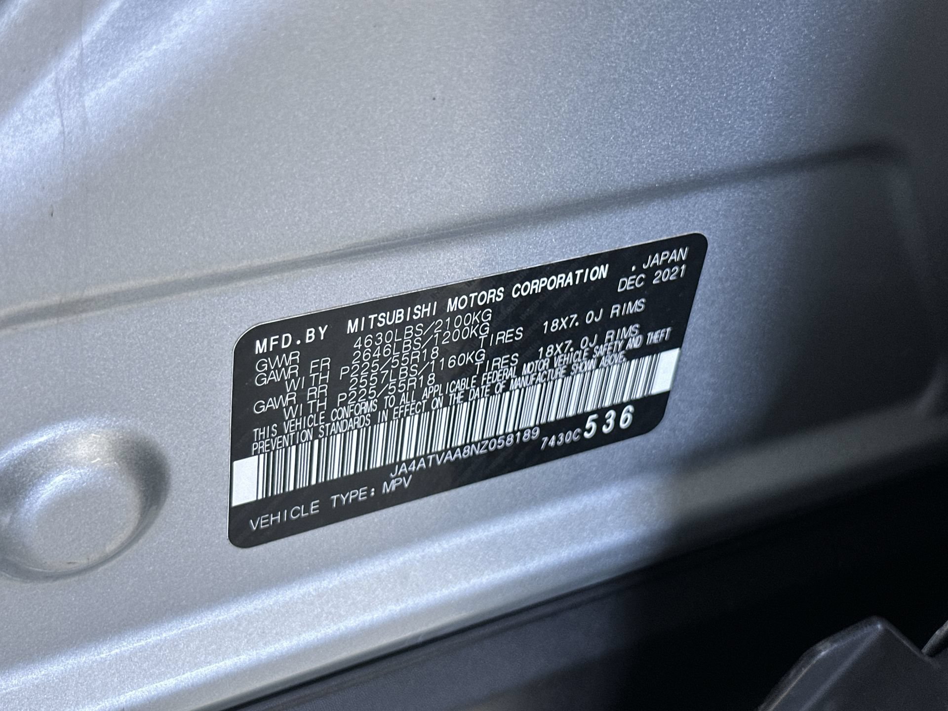 Used 2022 Mitsubishi Eclipse Cross LE AWD/4WD image 13