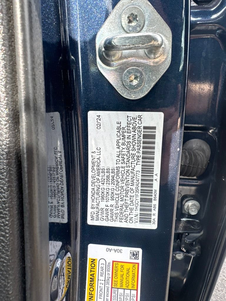 Certified 2024 Honda Accord EX image 25