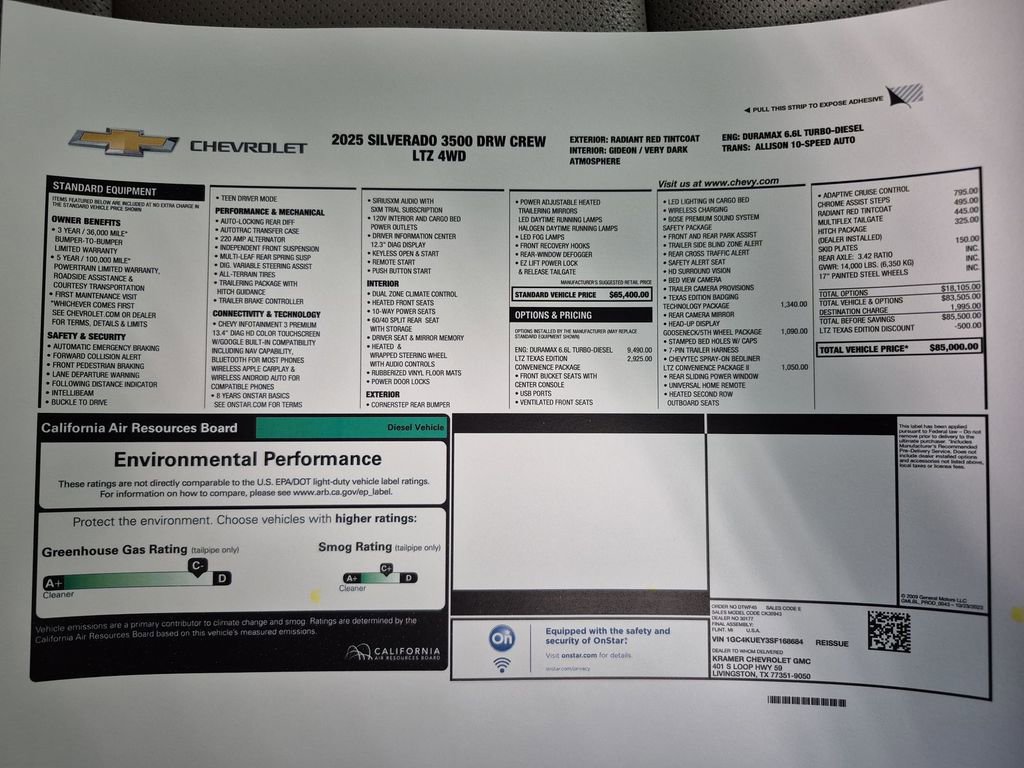 Used 2025 Chevrolet Silverado 3500 LTZ w/ LTZ Texas Edition image 37