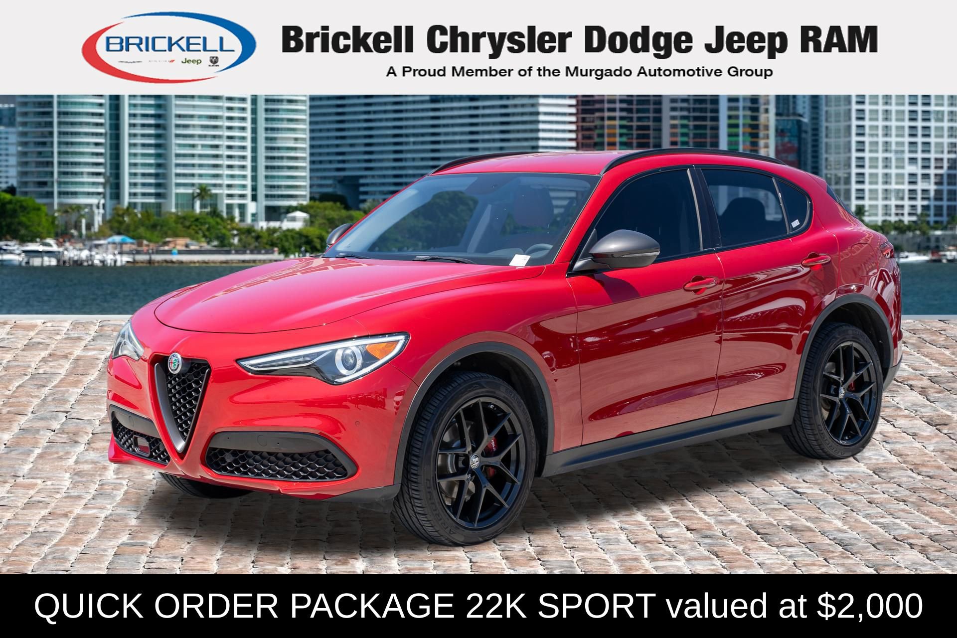 Used 2019 Alfa Romeo Stelvio Sport w/ Quick Order Package 22K Sport RWD image 1