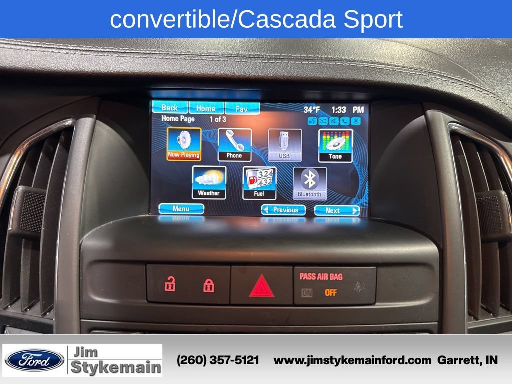 Used 2018 Buick Cascada Sport Touring FWD image 3