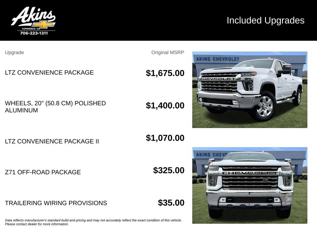 Used 2020 Chevrolet Silverado 2500 LTZ w/ LTZ Convenience Package AWD/4WD image 5