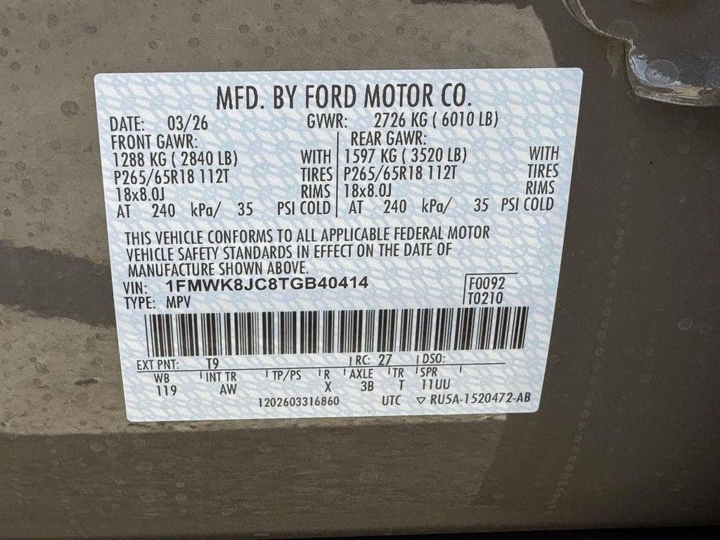 New 2026 Ford Explorer Tremor w/ Tremor Ultimate Package AWD/4WD image 27