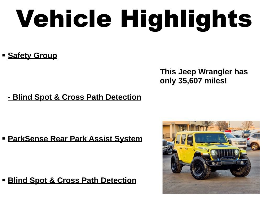 Used 2022 Jeep Wrangler Unlimited Rubicon 4xe w/ Safety Group image 48