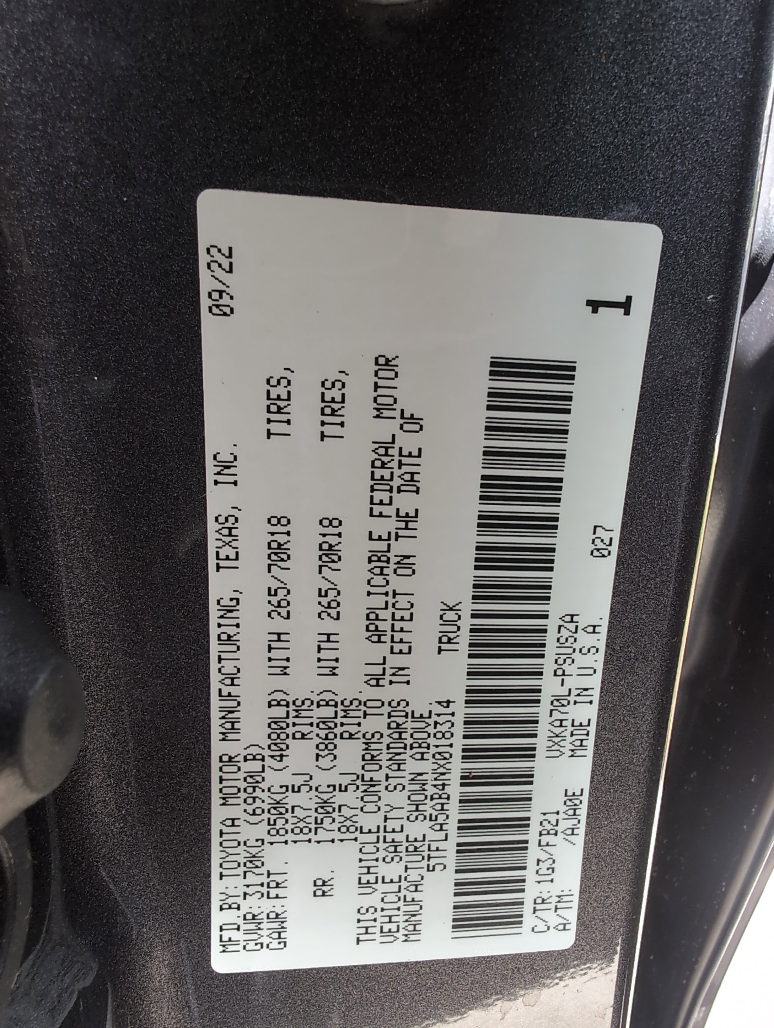 Certified 2022 Toyota Tundra SR5 w/ Convenience Package RWD image 34
