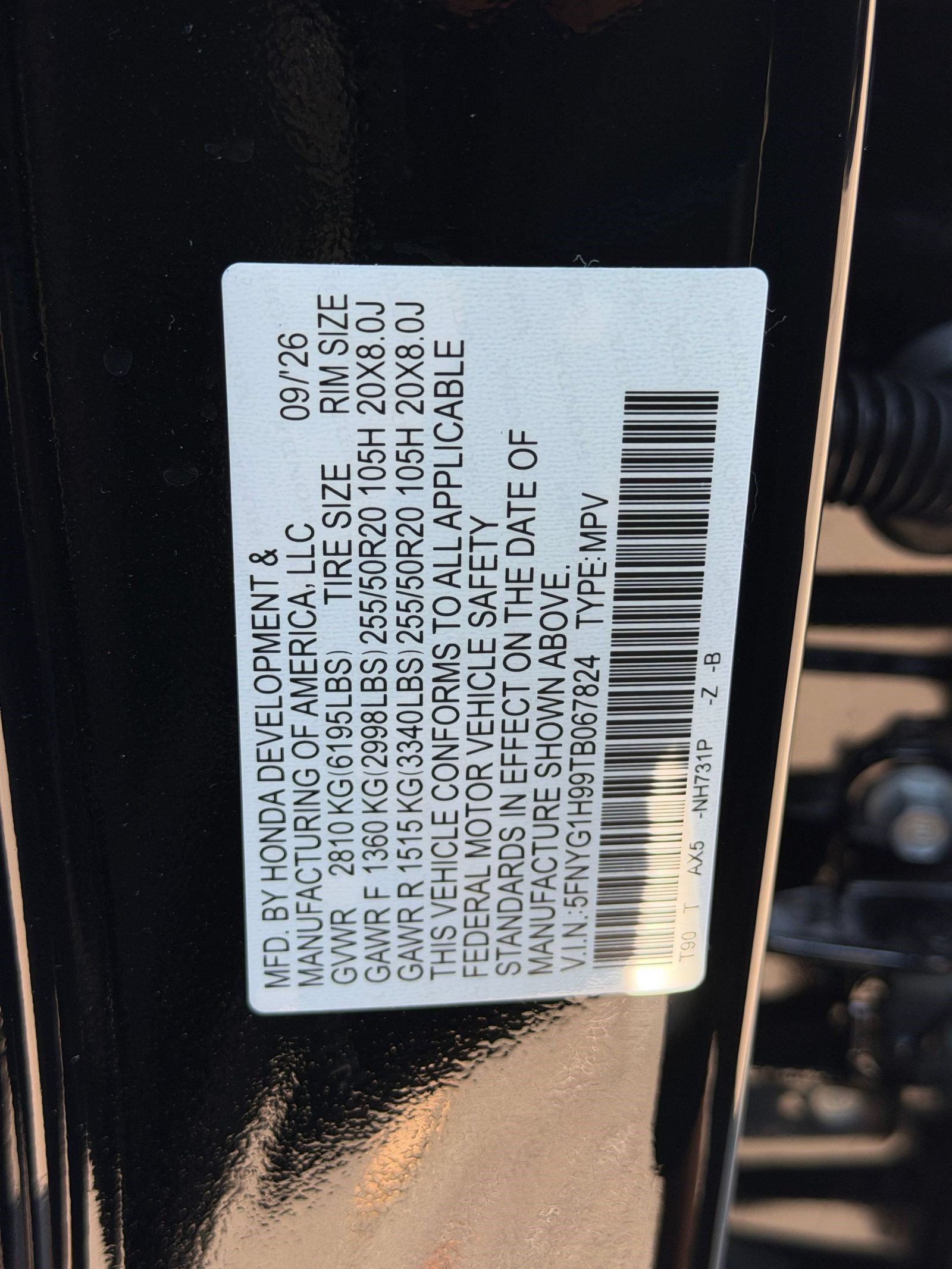 New 2026 Honda Pilot Black Edition image 22