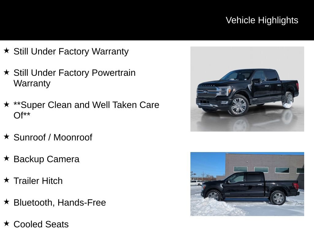 Certified 2024 Ford F150 Platinum w/ Equipment Group 703A Plus image 16
