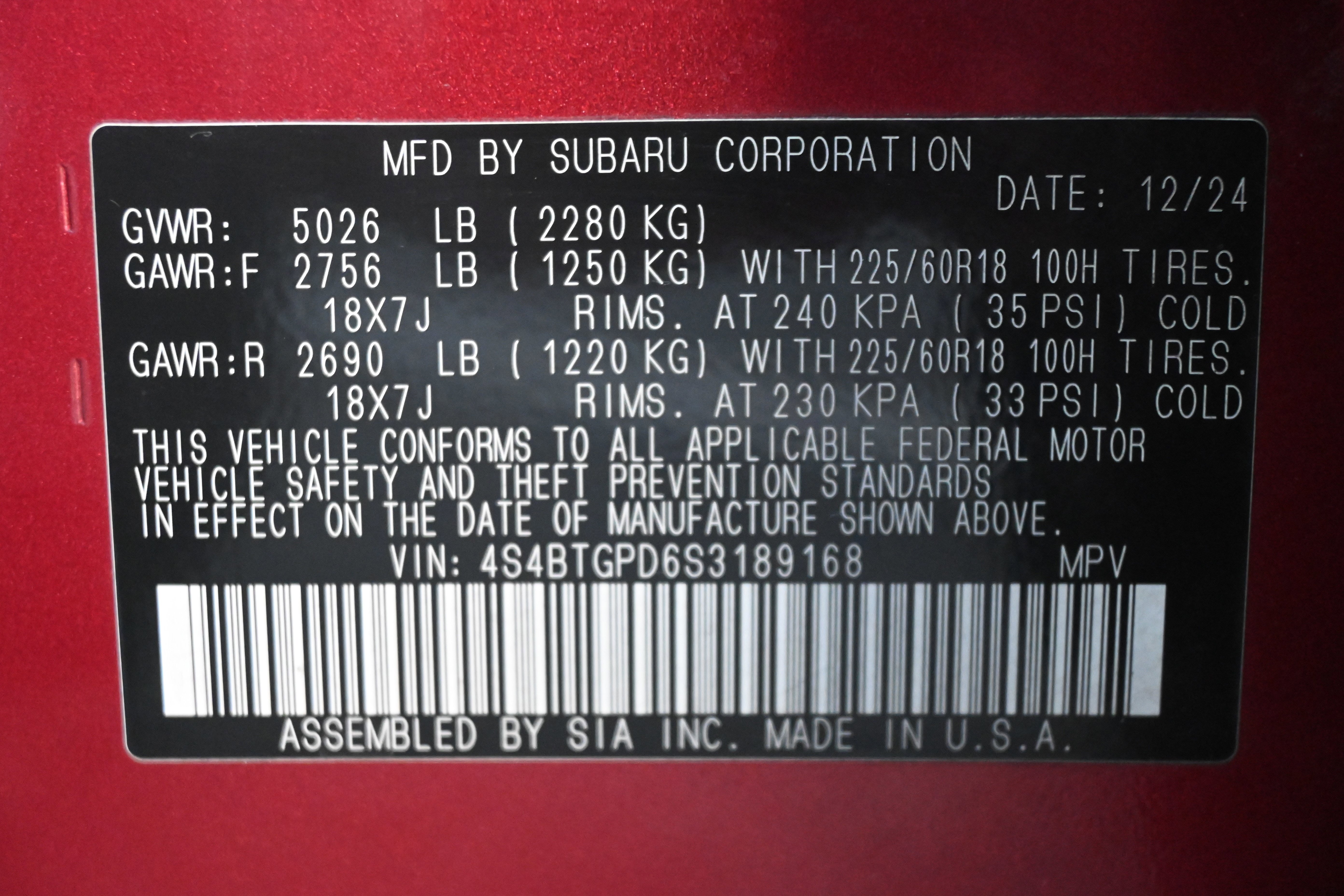 Certified 2025 Subaru Outback Touring XT image 37