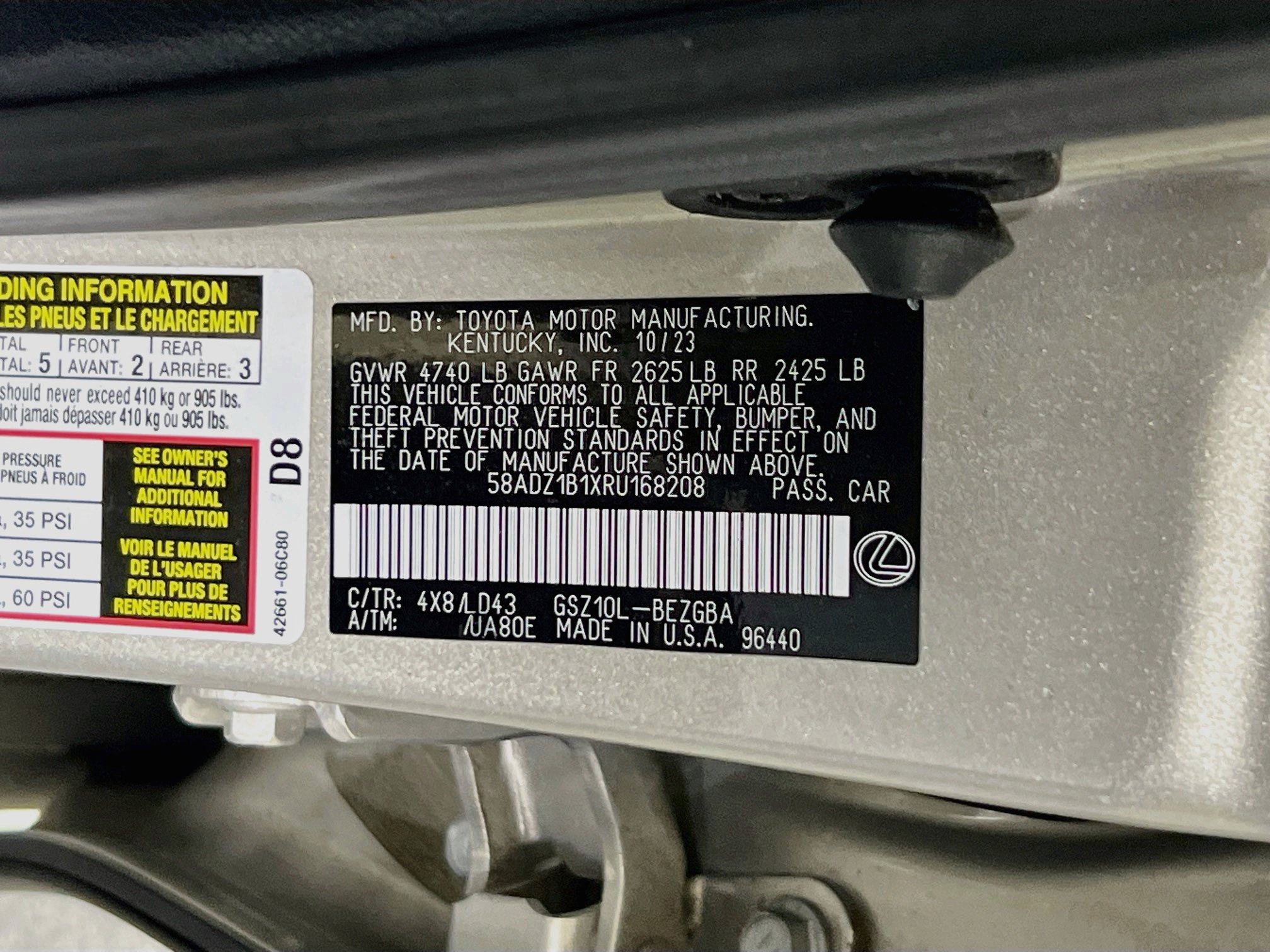 Used 2024 Lexus ES 350 w/ Premium Package FWD image 31