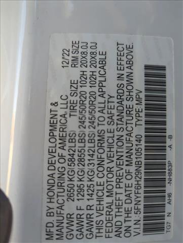 Used 2022 Honda Pilot Special Edition image 19