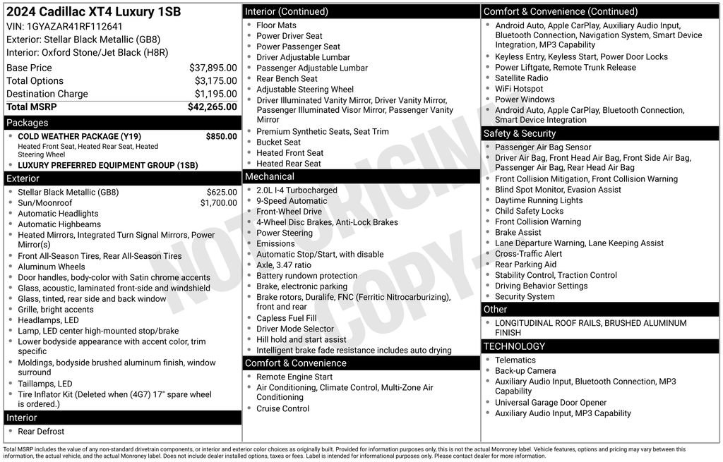 Used 2024 Cadillac XT4 Luxury w/ Cold Weather Package FWD image 26