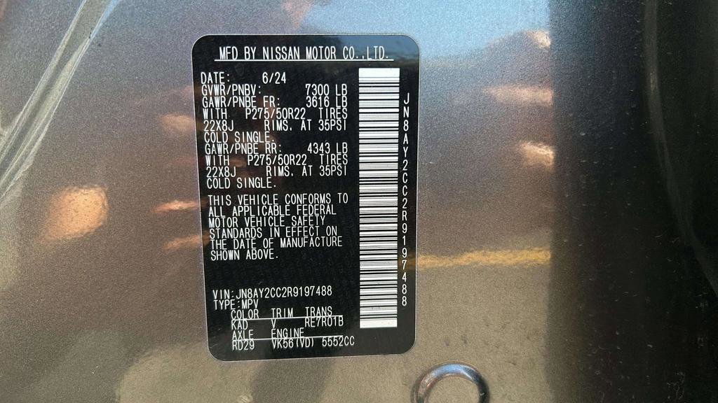 Used 2024 Nissan Armada Platinum w/ Cargo Package image 28