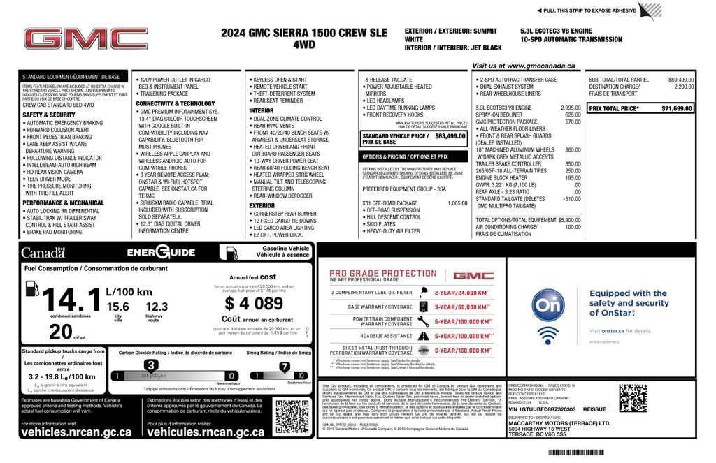 Used 2024 GMC Sierra 1500 SLE w/ X31 Off-Road Package image 2