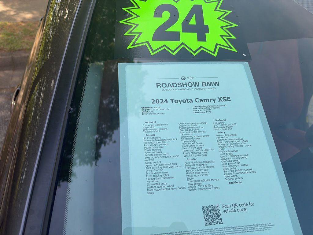 Used 2024 Toyota Camry XSE FWD image 19