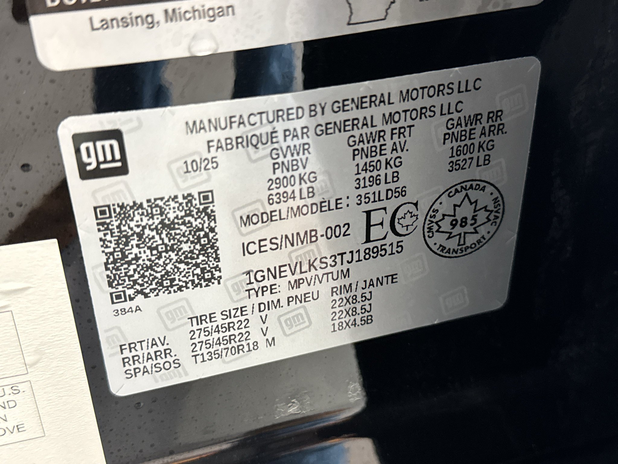 Used 2026 Chevrolet Traverse RS w/ LPO, Floor Liner Package AWD/4WD image 46