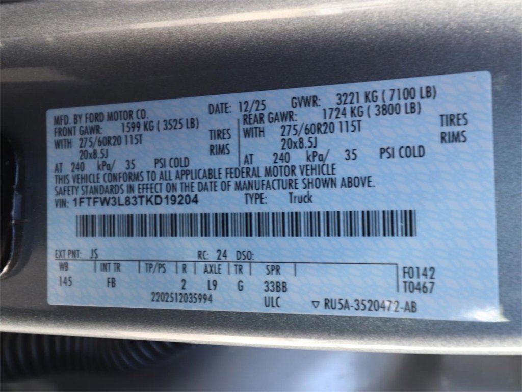 New 2026 Ford F150 XLT w/ Equipment Group 302A MID image 23