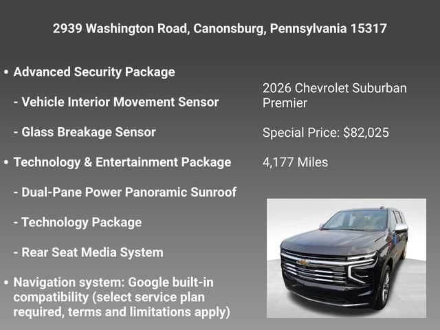 Used 2026 Chevrolet Suburban Premier AWD/4WD image 7