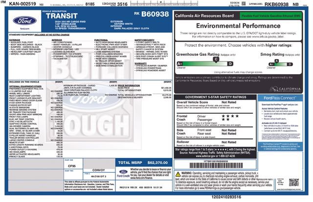 New 2024 Ford Transit 250 148 High Roof w/ Interior Upgrade Package image 4