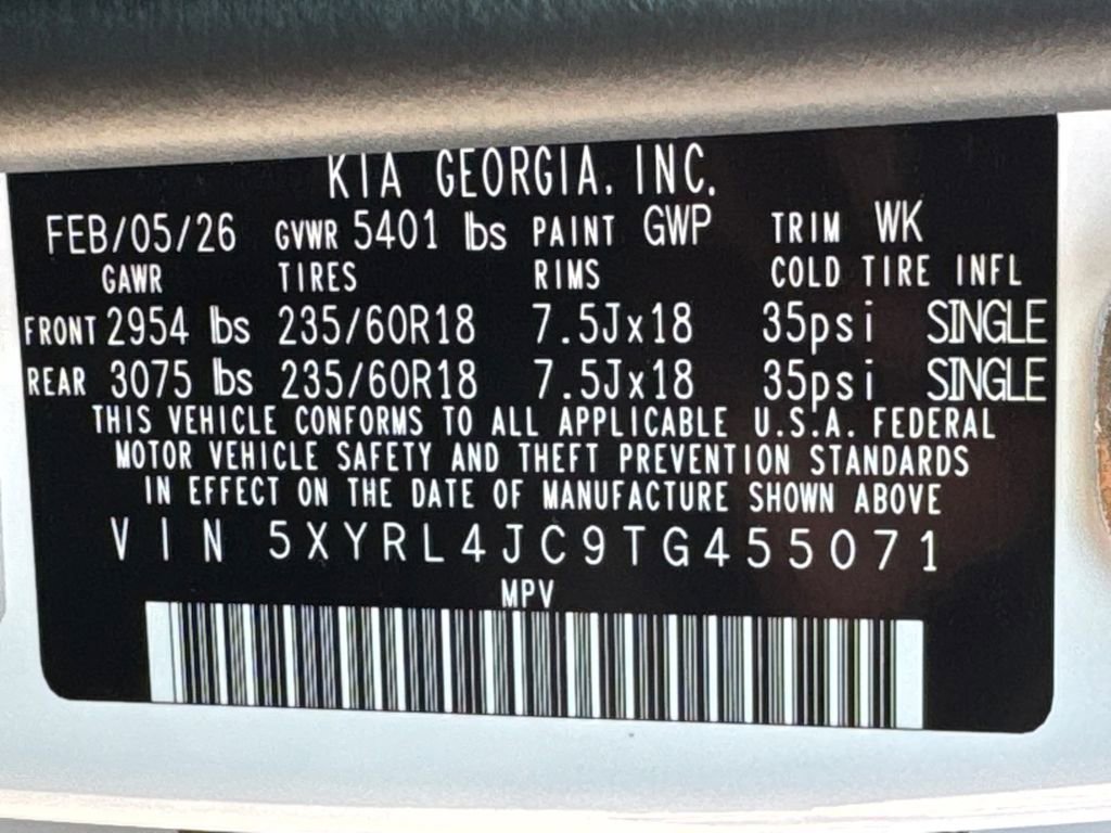 New 2026 Kia Sorento S image 30