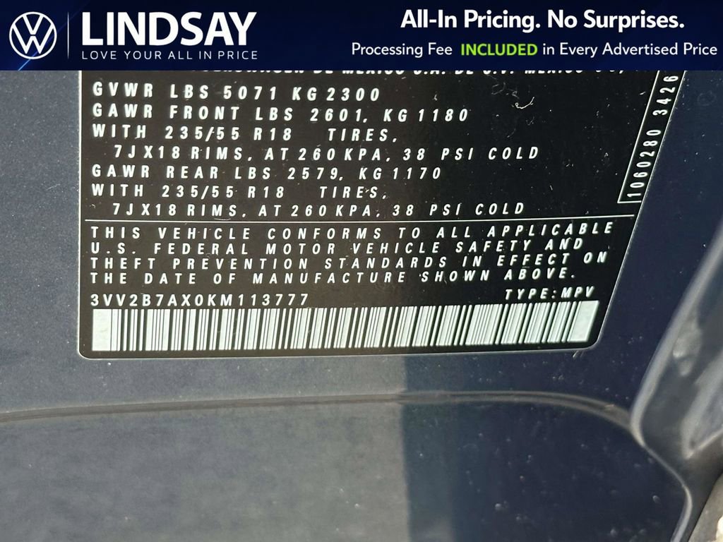 Used 2019 Volkswagen Tiguan SEL image 23