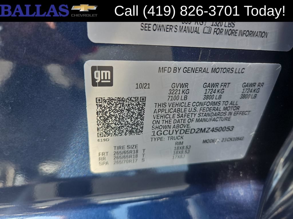 Certified 2021 Chevrolet Silverado 1500 LT w/ LPO, Dark Essentials Package AWD/4WD image 12
