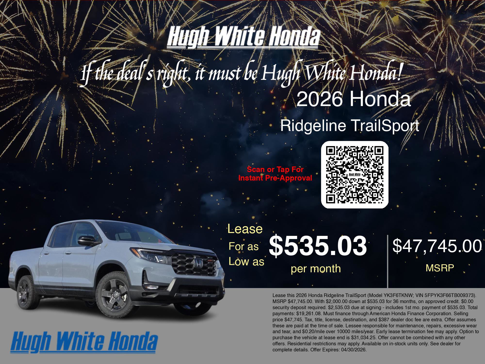 New 2026 Honda Ridgeline TrailSport image 3