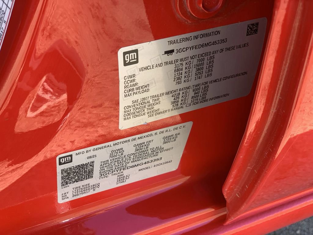 Certified 2021 Chevrolet Silverado 1500 LT Trail Boss w/ LPO, Dark Essentials Package image 32