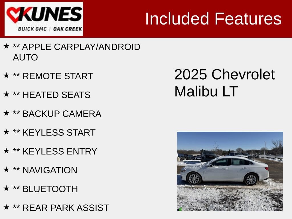 Used 2025 Chevrolet Malibu LT image 2