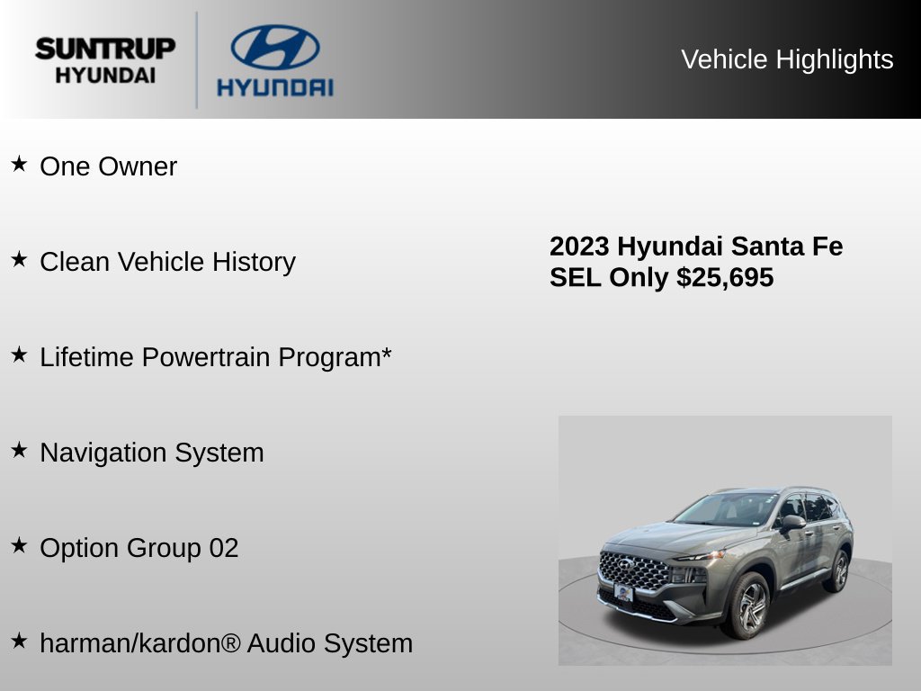 Used 2023 Hyundai Santa Fe SEL w/ Premium Package AWD/4WD image 8