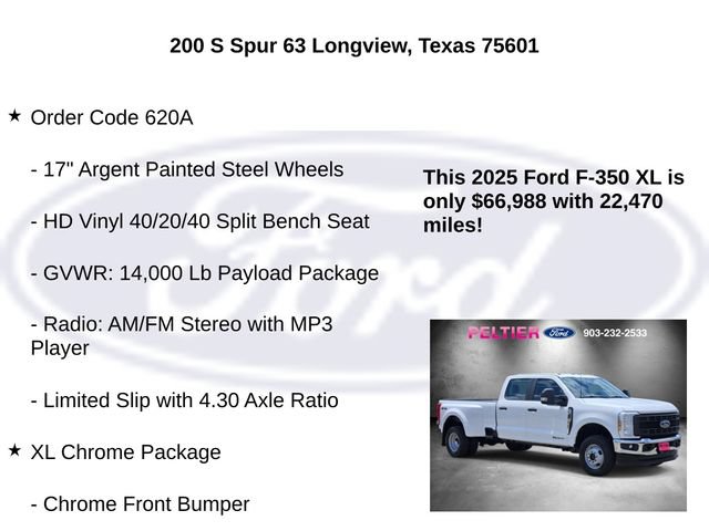 Used 2025 Ford F350 XL w/ XL Chrome Package AWD/4WD image 5