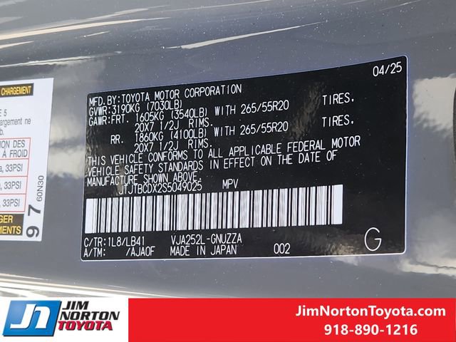 Used 2025 Lexus GX 550 w/ Accessory Package (2T) image 33