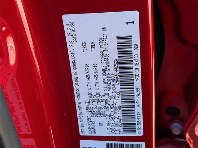 New 2026 Toyota Tacoma TRD Sport AWD/4WD image 17