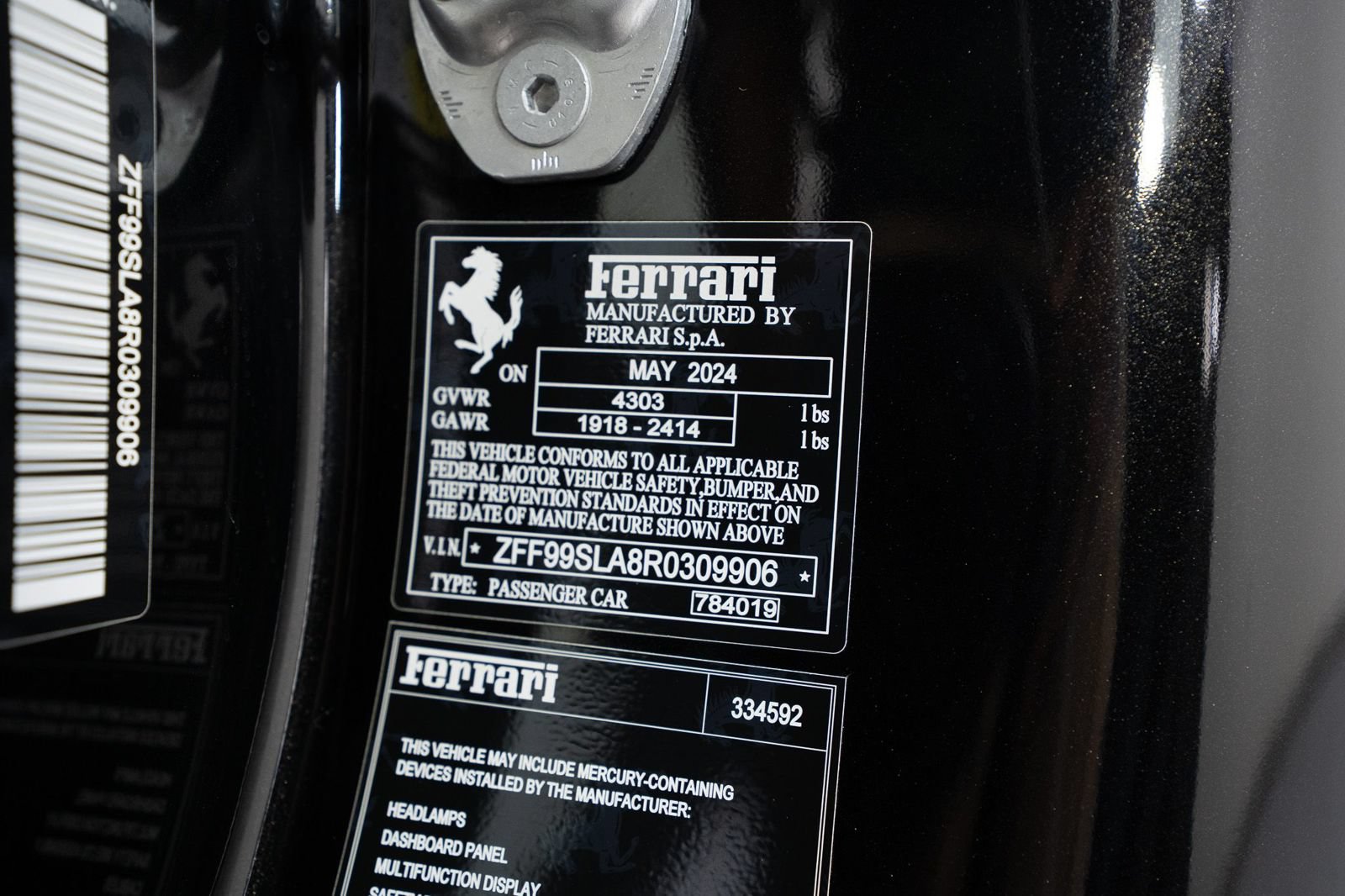 Certified 2024 Ferrari 296 GTB RWD image 20