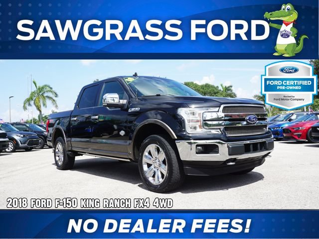 Certified 2018 Ford F150 King Ranch w/ Equipment Group 601A Luxury AWD/4WD image 1