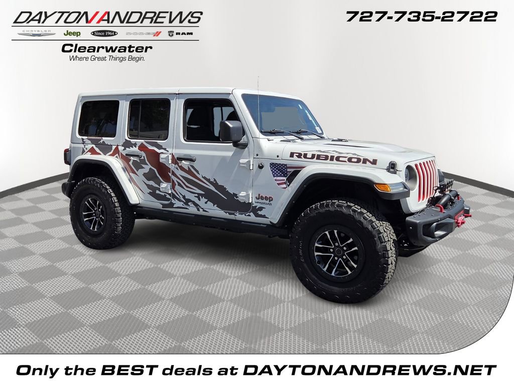 Used 2022 Jeep Wrangler Unlimited Rubicon w/ LED Lighting Group AWD/4WD image 1