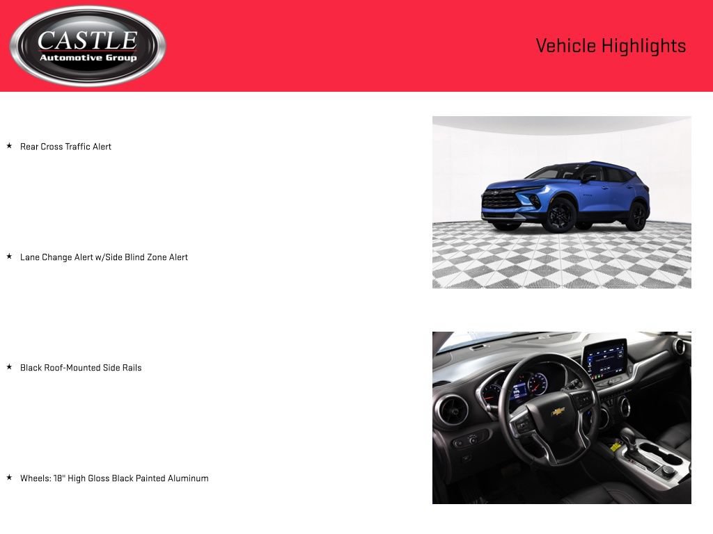 Certified 2024 Chevrolet Blazer LT w/ Midnight/Sport Edition FWD image 8