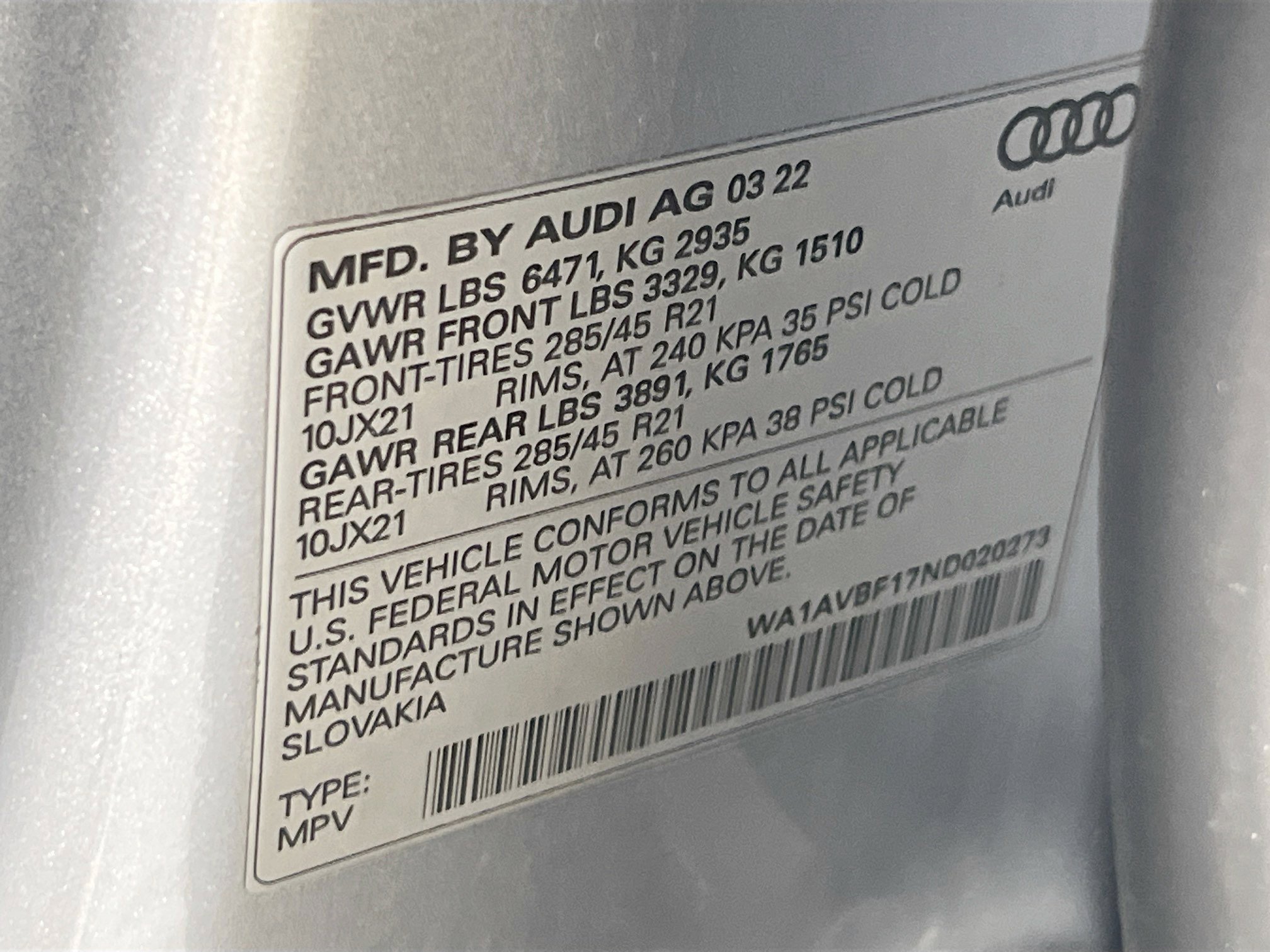 Used 2022 Audi Q8 Premium w/ Convenience Package image 32