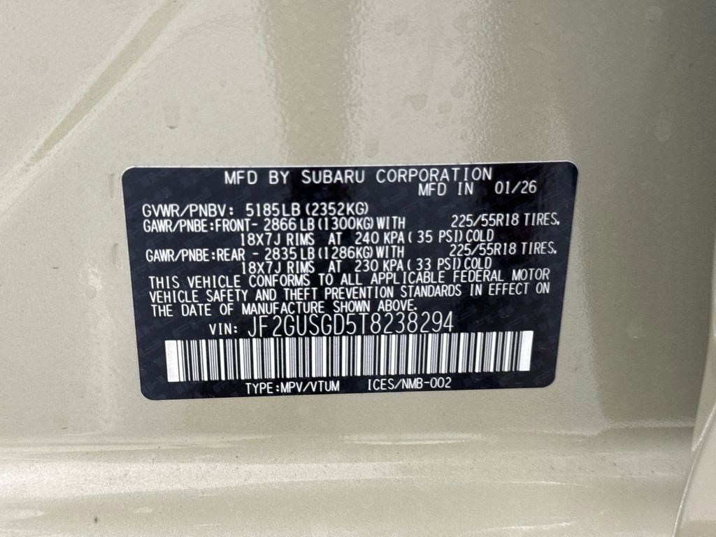 New 2026 Subaru Crosstrek 2.5i Sport image 30