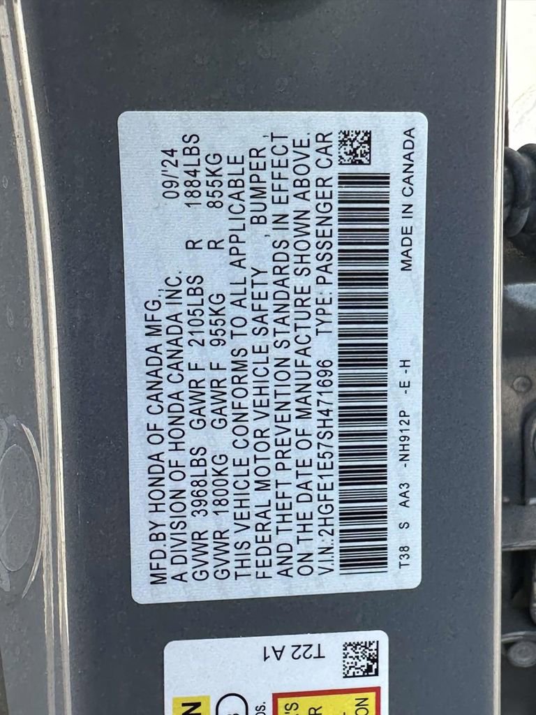 Certified 2025 Honda Civic Si image 29