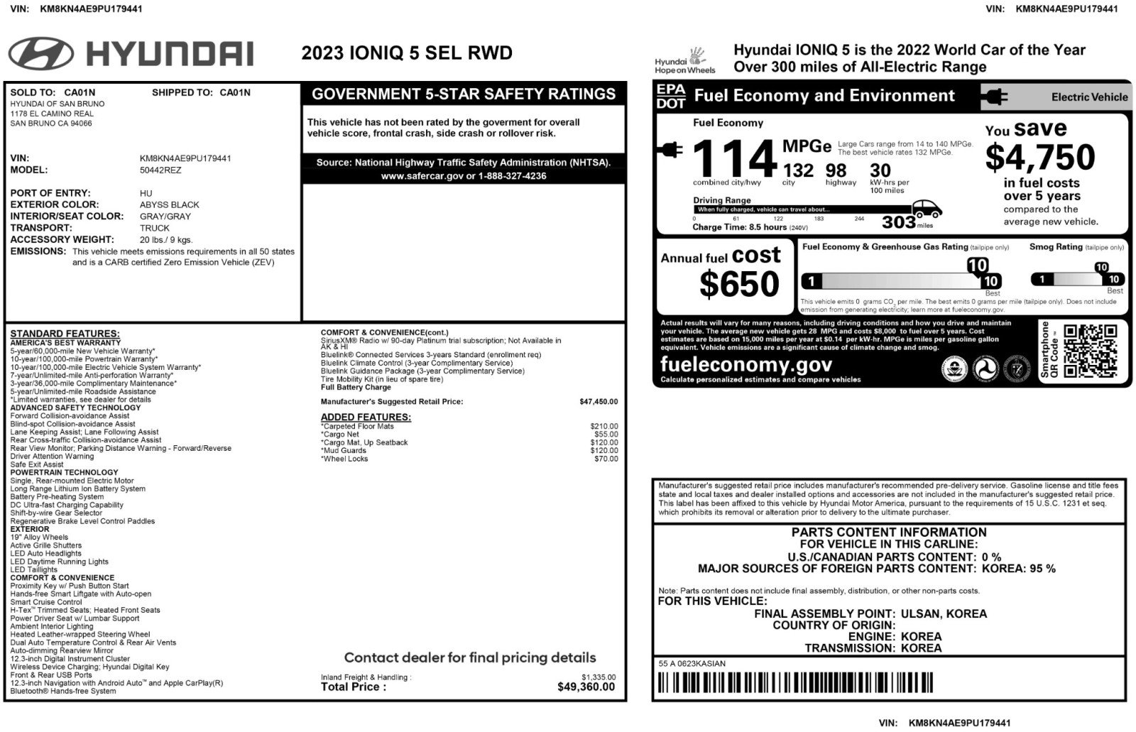 Used 2023 Hyundai Ioniq 5 SEL image 51