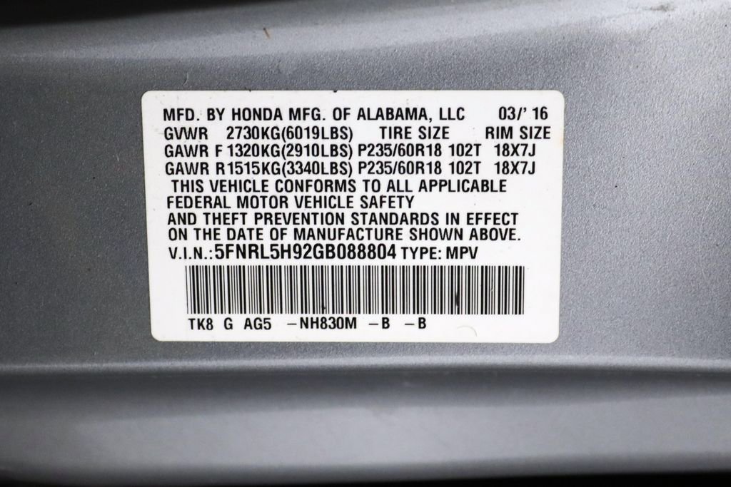 Used 2016 Honda Odyssey Touring image 30